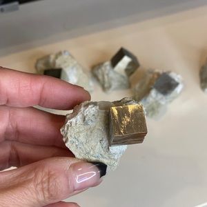 Pyrite on Matrix